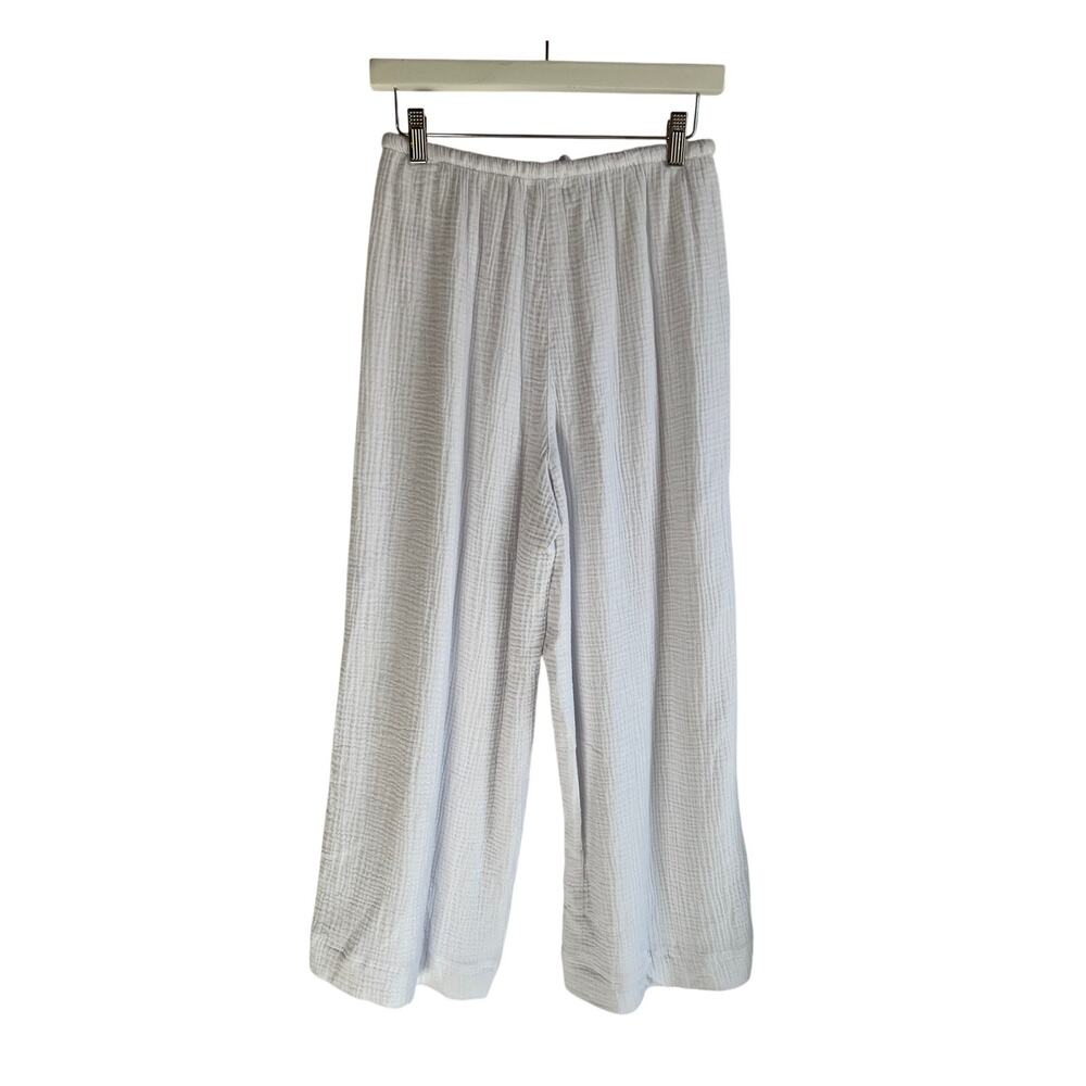 Z SUPPLY BARBADOS LINED COTTON GAUZE WHITE WIDE LEG PANTS WOMENS SIZE SMALL NWT - Picture 3 of 11